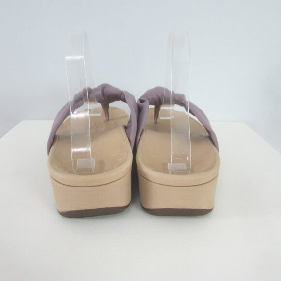 Vionic Womens 8 Purple Rosalind Knotted Thong Platform Wedge Sandals EU 39 - Picture 9 of 14